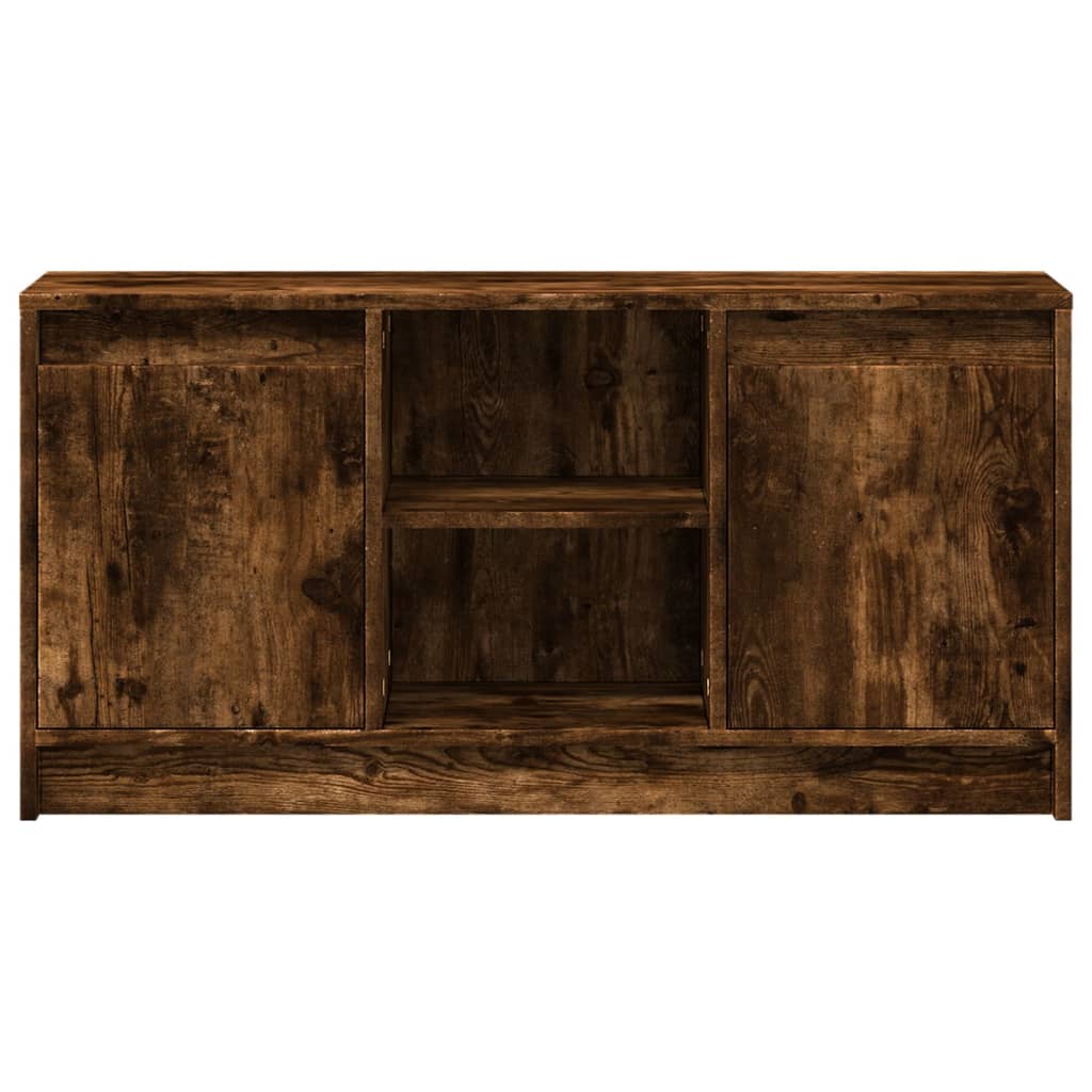 Tv-Bänk Med Leds 100X34X50 Cm Konstruerat Trä
