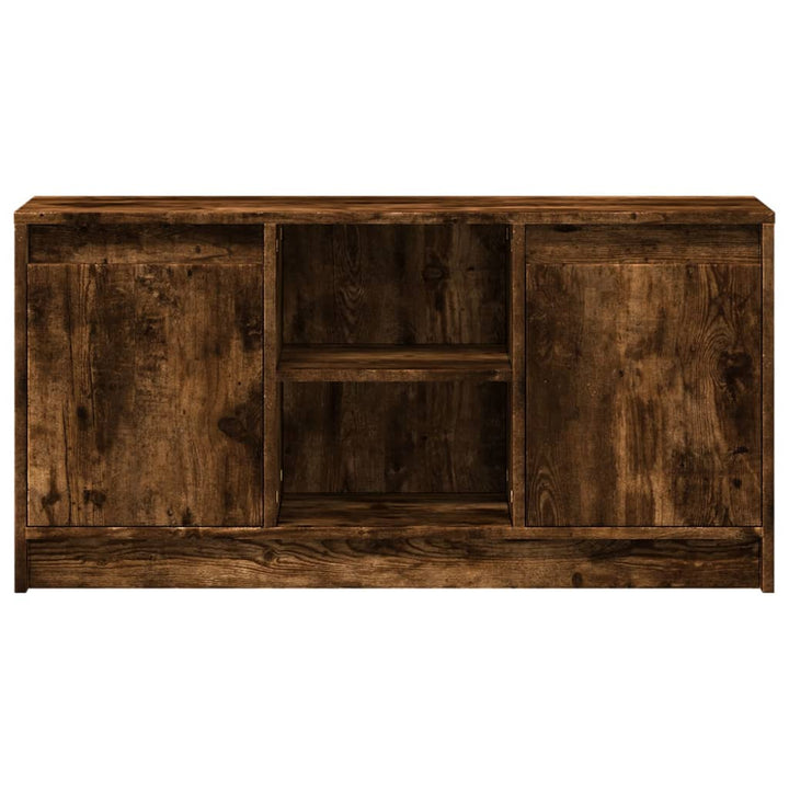 Tv-Bänk Med Leds 100X34X50 Cm Konstruerat Trä