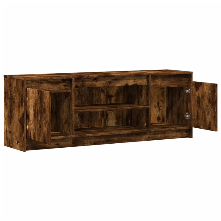 Tv-Bänk Med Leds 139,5X34X50 Cm Konstruerat Trä