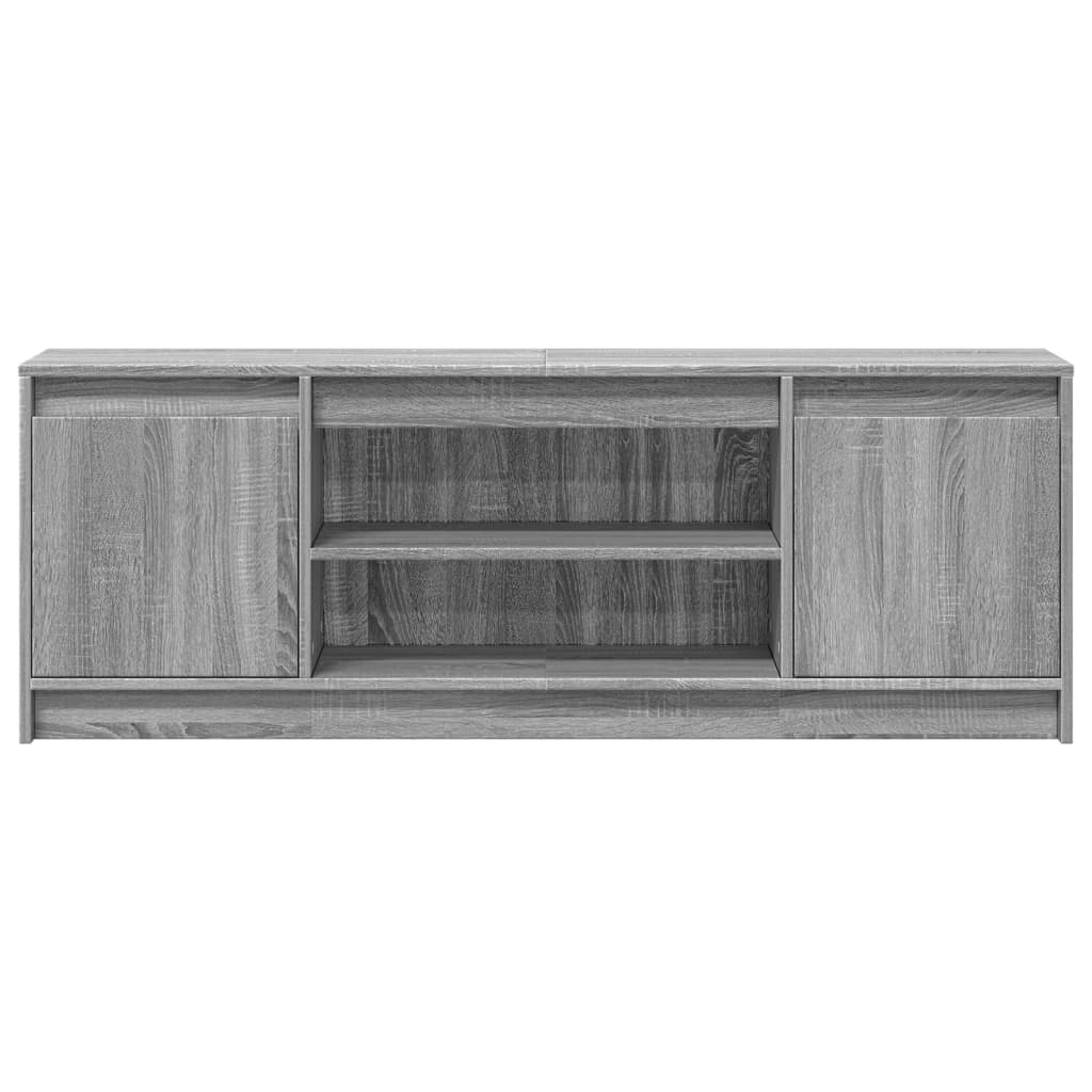 Tv-Bänk Med Leds 139,5X34X50 Cm Konstruerat Trä