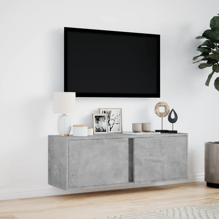 Väggmonterad Tv-Bänk Led 100X31X35 Cm