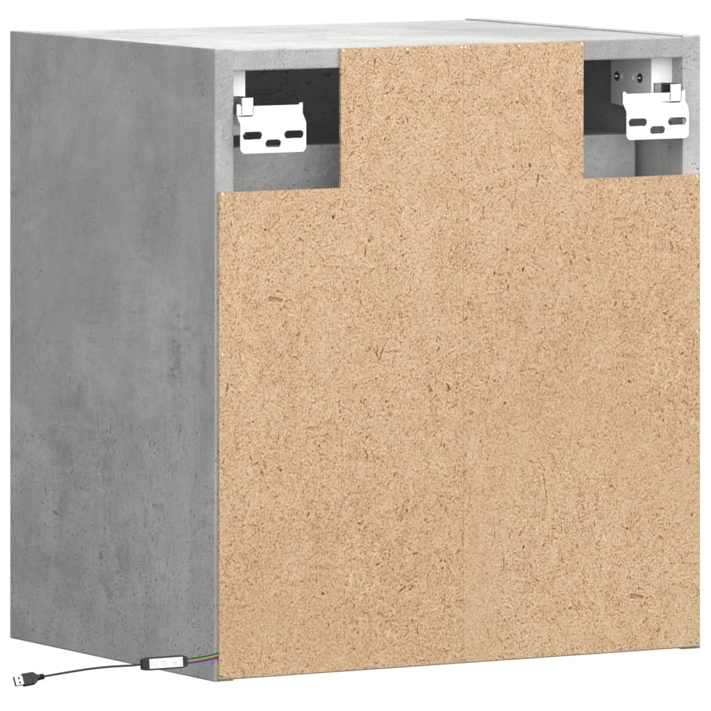 Väggmonterad Tv-Bänk Led 2 St 41X31X45 Cm