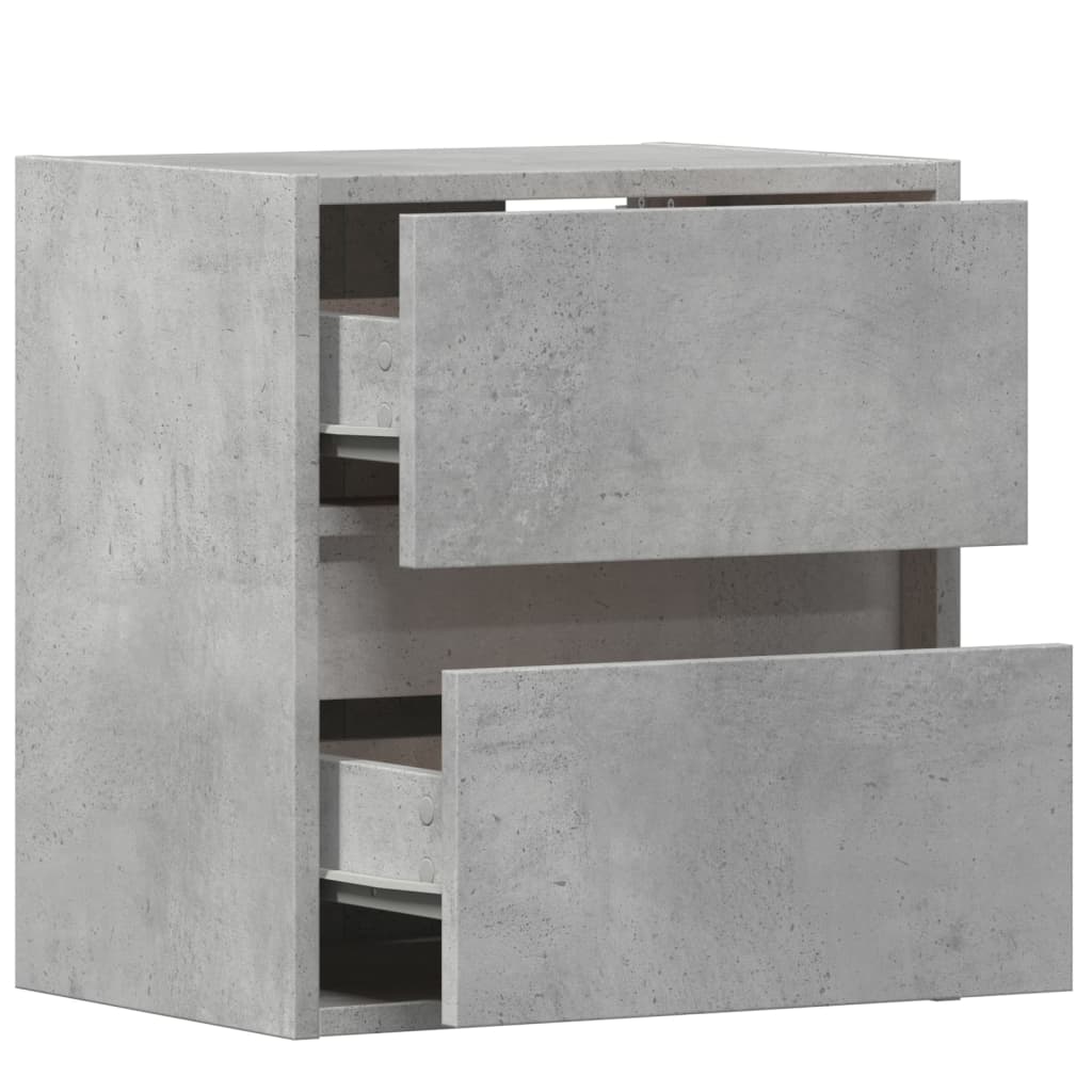 Väggmonterad Tv-Bänk Led 2 St 41X31X45 Cm