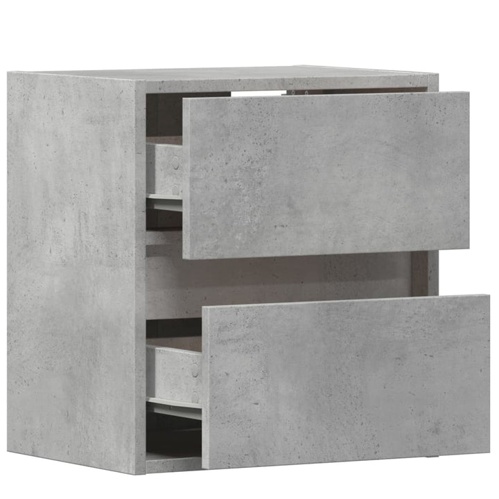 Väggmonterad Tv-Bänk Led 2 St 41X31X45 Cm