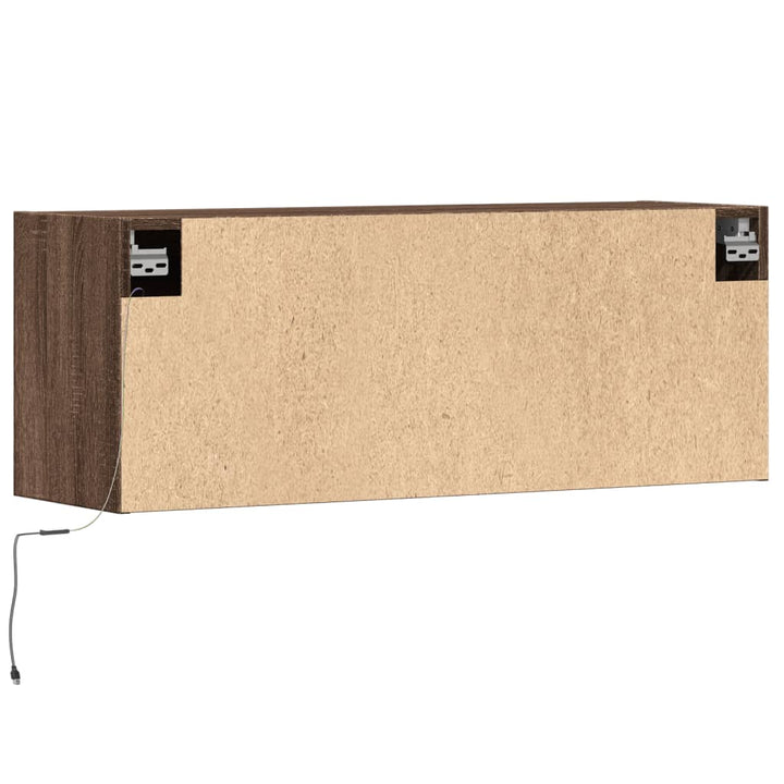 Väggmonterad Tv-Bänk Led 100X31X35 Cm