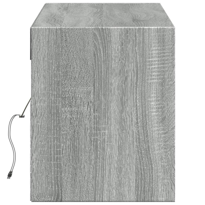 Väggmonterad Tv-Bänk Led 140X31X38 Cm