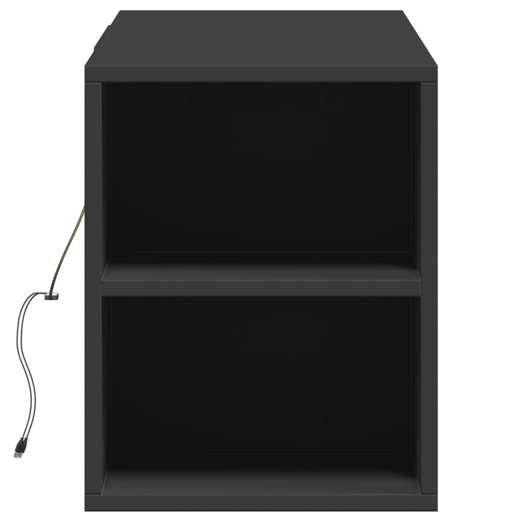 Väggmonterad Tv-Bänk Leds 135X31X39,5 Cm