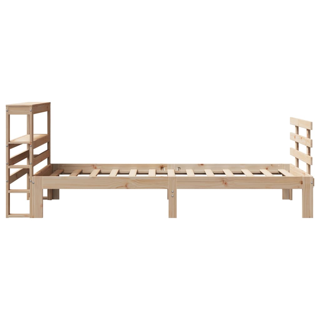 Sängram Med Huvudgavel 90X200 Cm Massiv Furu