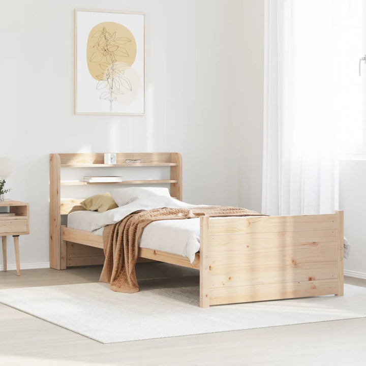 Sängram Med Huvudgavel Massiv Furu