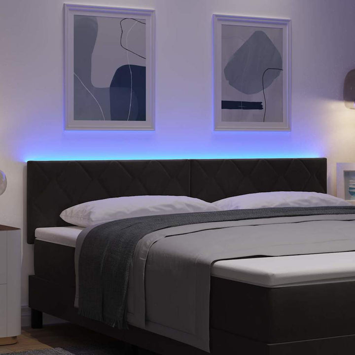 Led Huvuddyna Svart 180 Cm Sammet