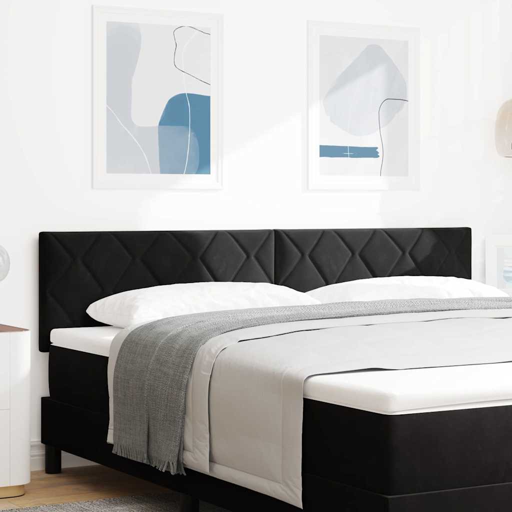 Led Huvuddyna Svart 180 Cm Sammet