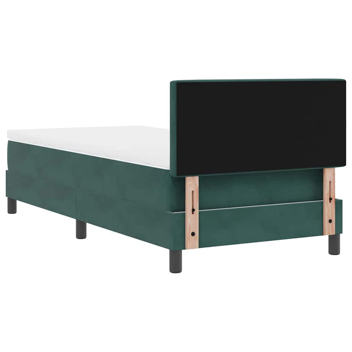 Bäddfjäder Med Madrass Mörkgrön 90 X 190 Cm Sammet
