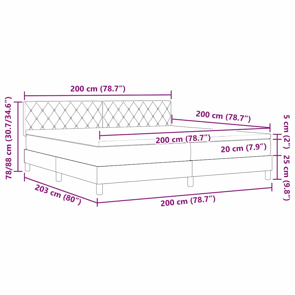 Bäddfjäder Med Madrass Mörkgrön 200 X 200 Cm Sammet
