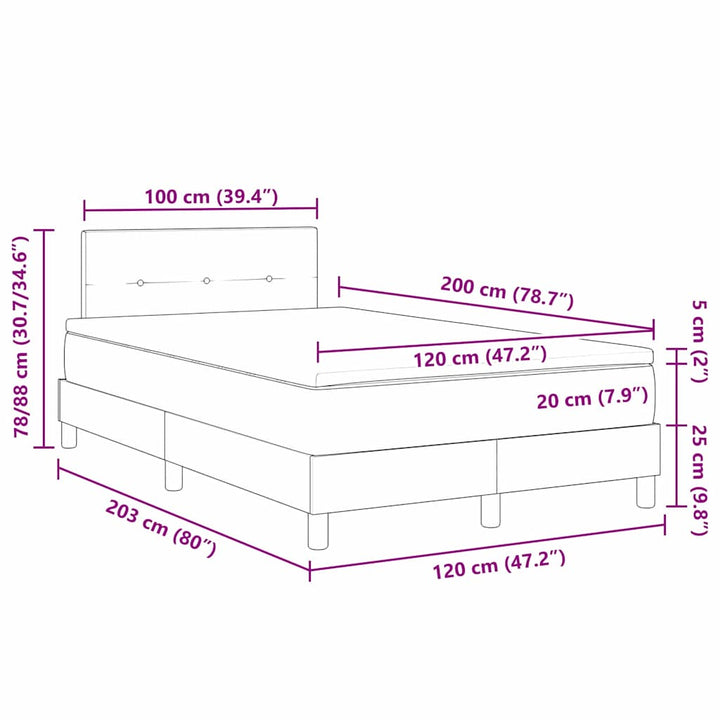 Bäddfjäder Med Madrass Ljusgrå 120 X 200 Cm Sammet