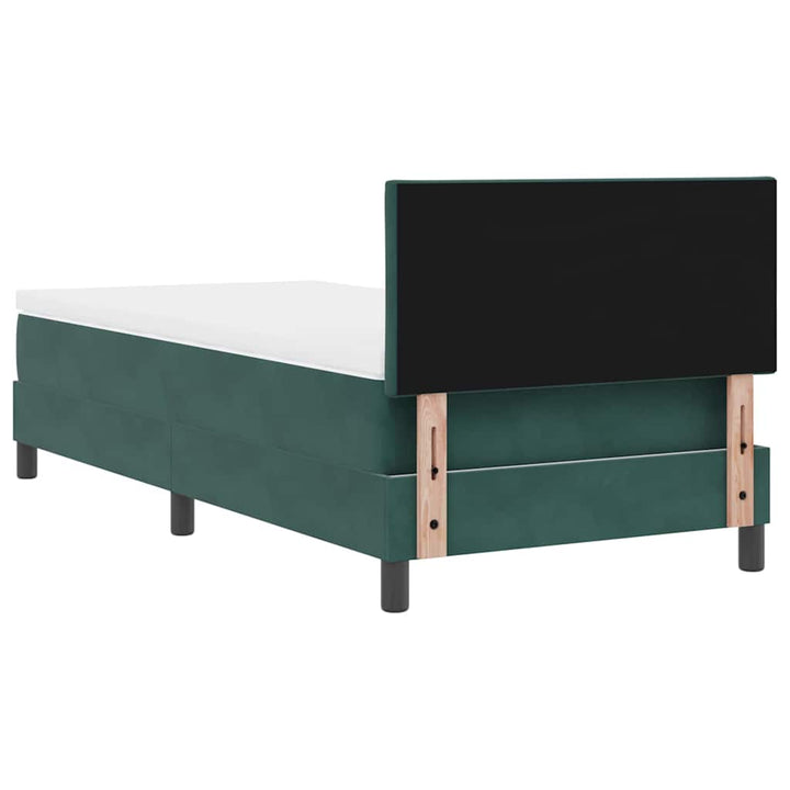 Bäddfjäder Med Madrass Mörkgrön 90 X 200 Cm Sammet
