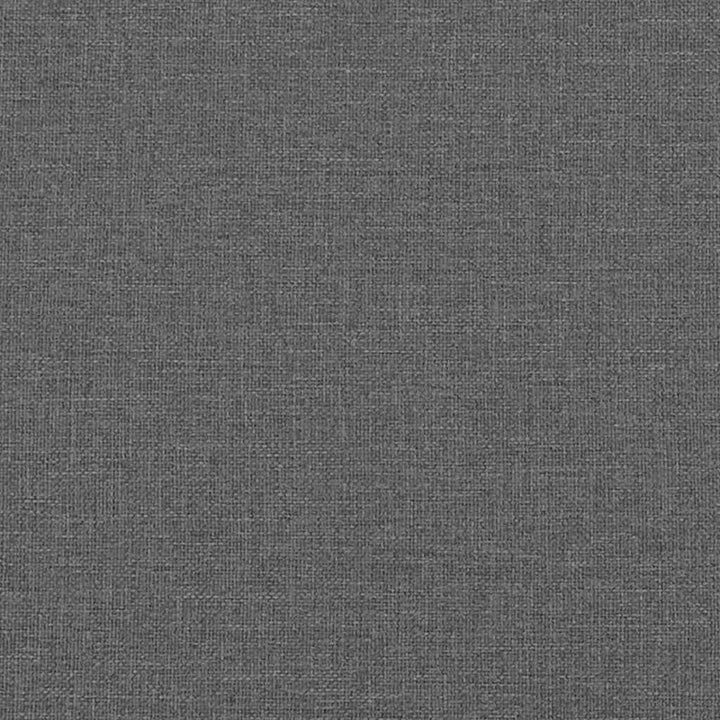 Bäddfjäder Med Madrass Med Huvudgavel Mörkgrå 100 X 200 Cm Tyg