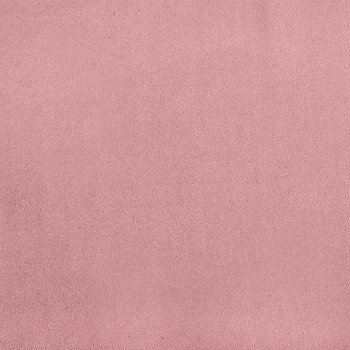 Bäddfjäder Med Huvudgavel Rosa 120 X 200 Cm Sammet