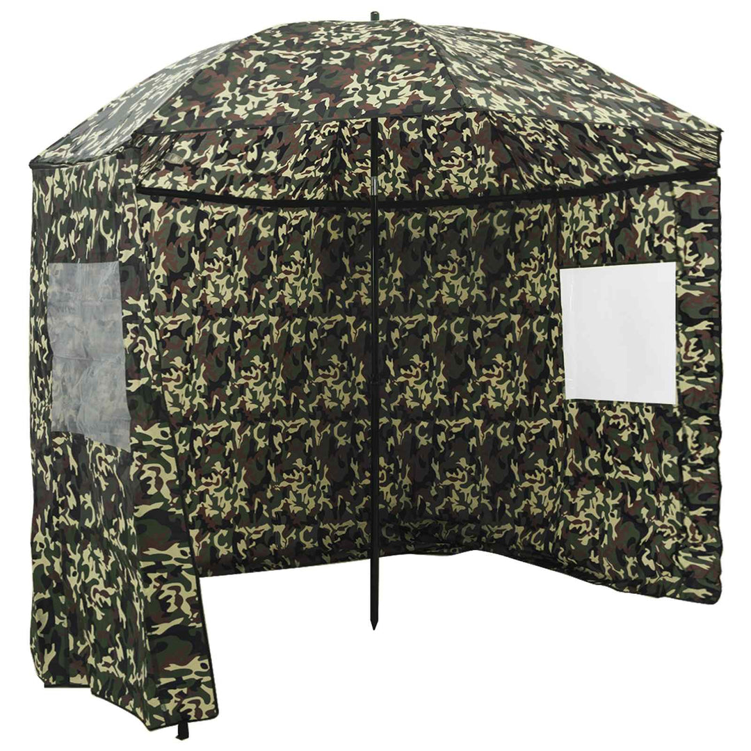 Fiskestångsparaply Kamouflage 240 X 210 Cm Oxford Polyester
