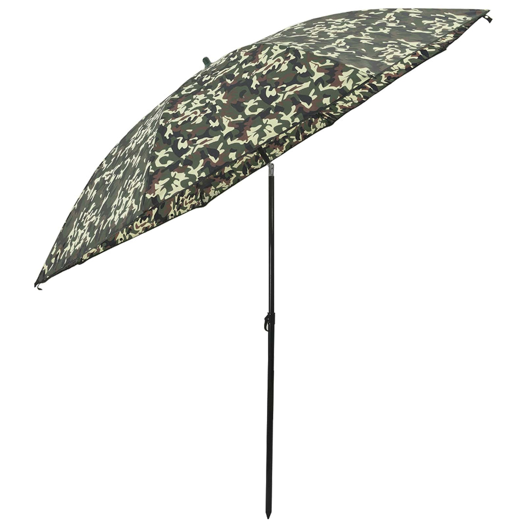 Fiskestångsparaply Kamouflage 240 X 210 Cm Oxford Polyester