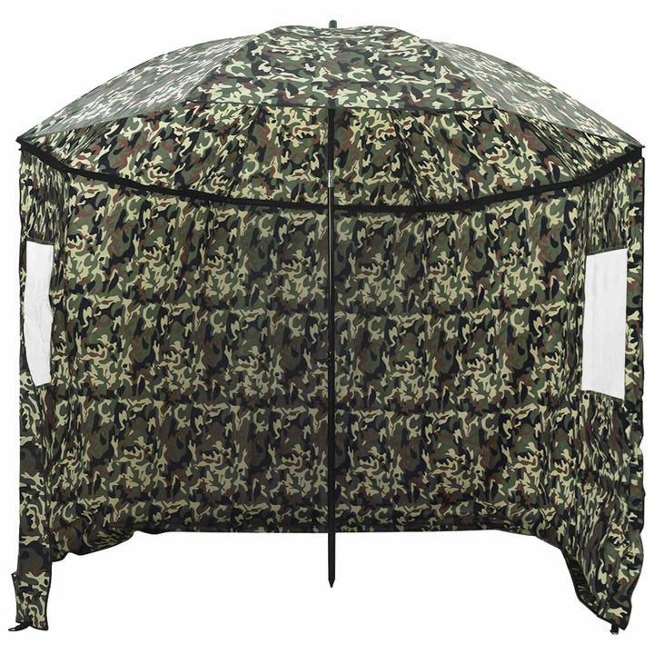 Fiskestångsparaply Kamouflage 240 X 210 Cm Oxford Polyester