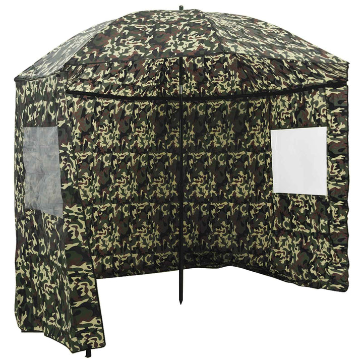 Fiskestångsparaply Kamouflage 300 X 240 Cm Oxford Polyester