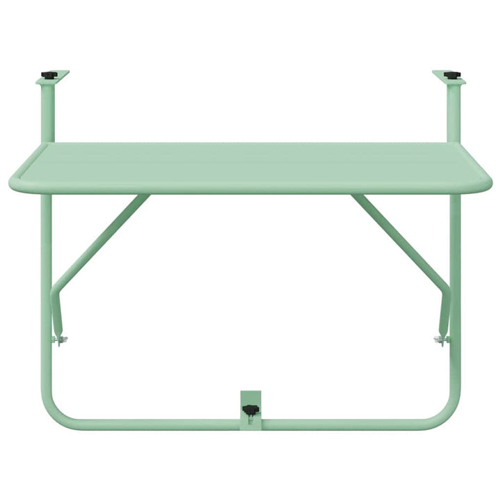 Hängande Balkongbord Mintgrön 60 X 39 X 65 Cm Stål