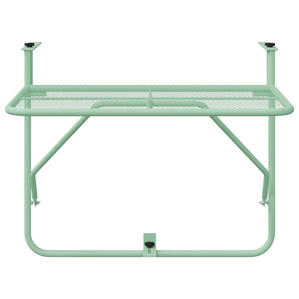 Hängande Balkongbord Mintgrön 60 X 39 X 65 Cm Stål
