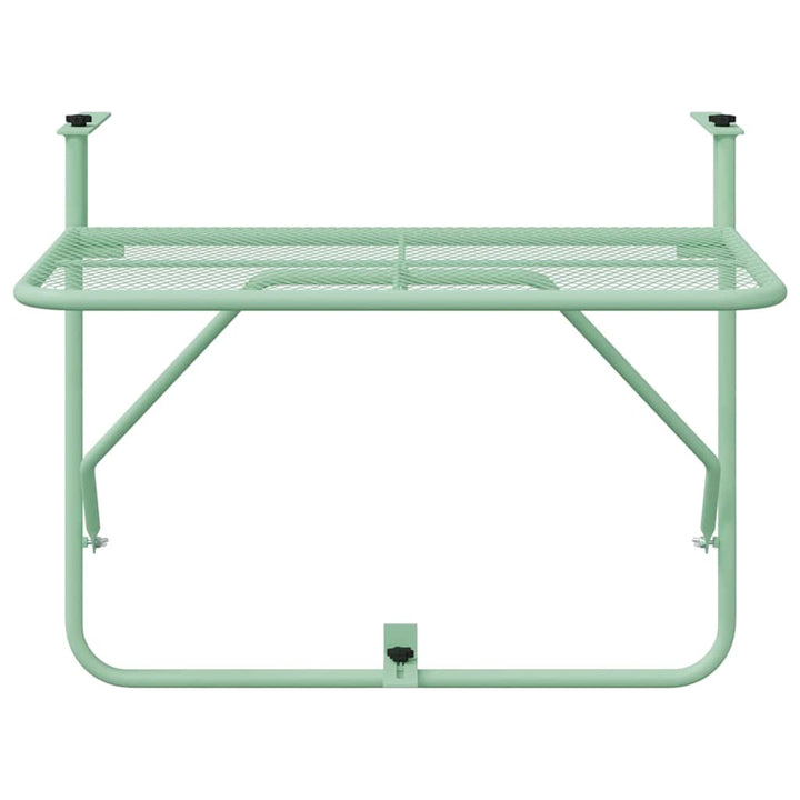 Hängande Balkongbord Mintgrön 60 X 39 X 65 Cm Stål