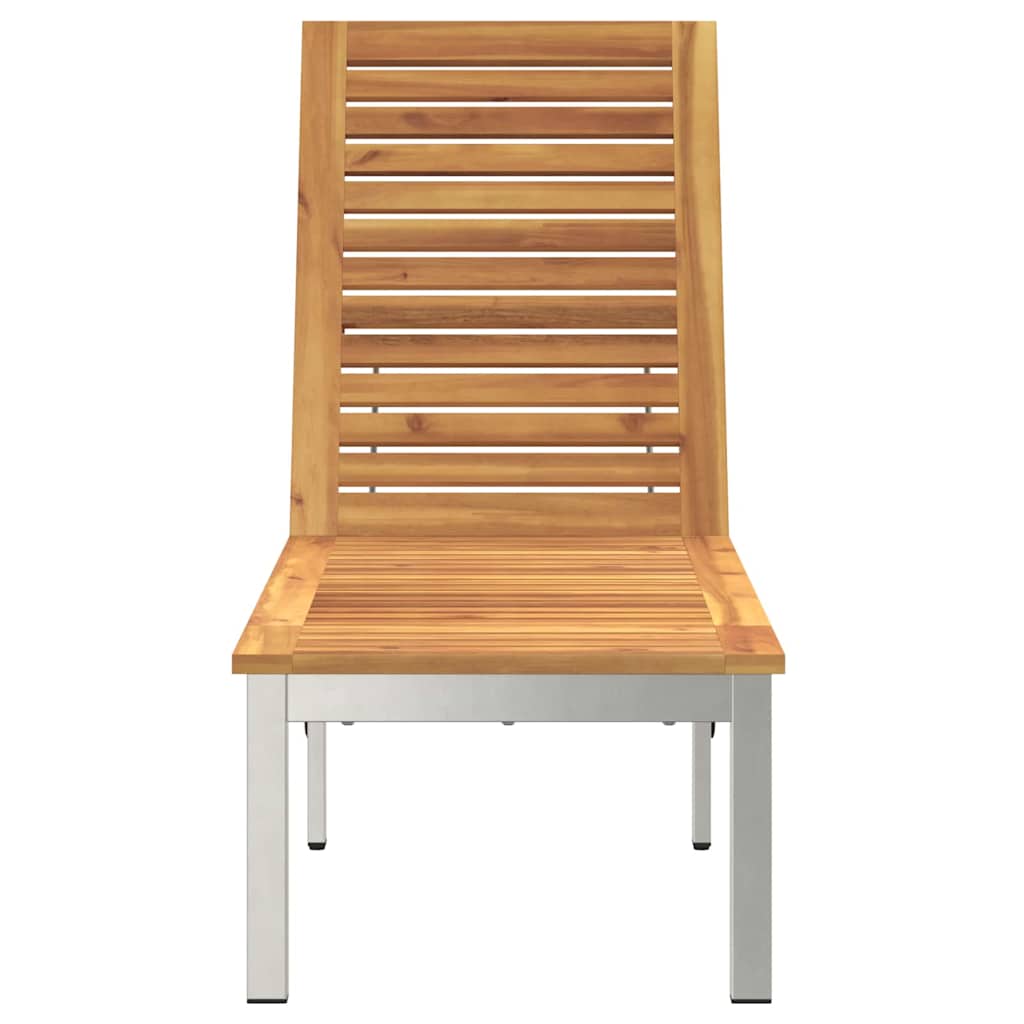 Solstol Olivenatur 205 X 53 X 100 Cm Massivt Akaciaträ