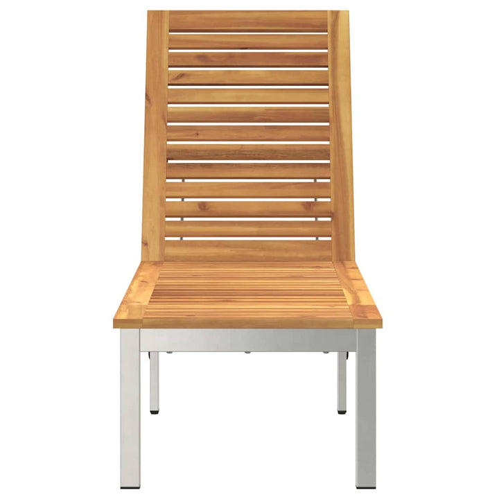 Solstol Olivenatur 205 X 53 X 100 Cm Massivt Akaciaträ