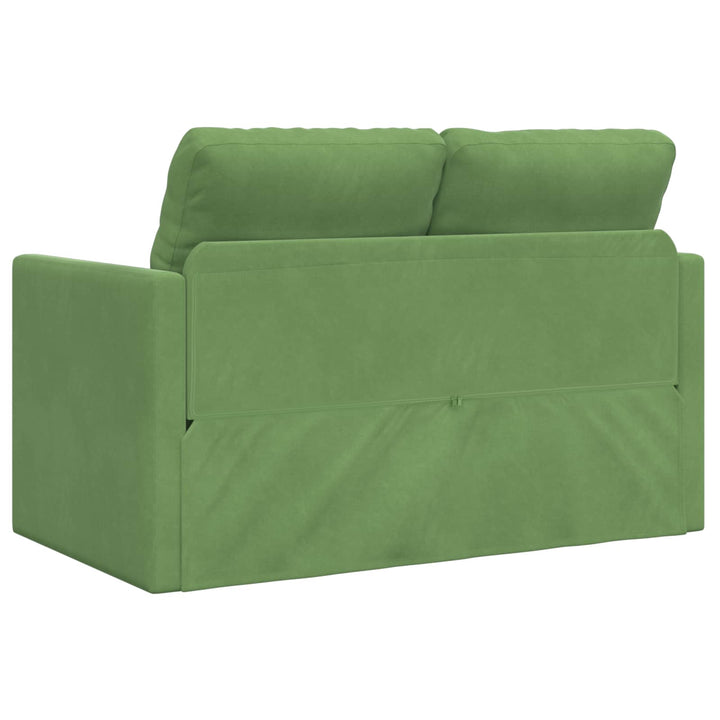Soffsäng Ljusgrön 204 X 122 X 60 Cm Sammet