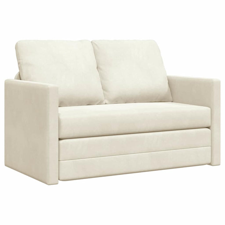 Soffsäng Kräm 204 X 122 X 60 Cm Sammet