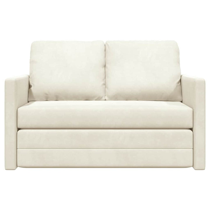 Soffsäng Kräm 204 X 122 X 60 Cm Sammet