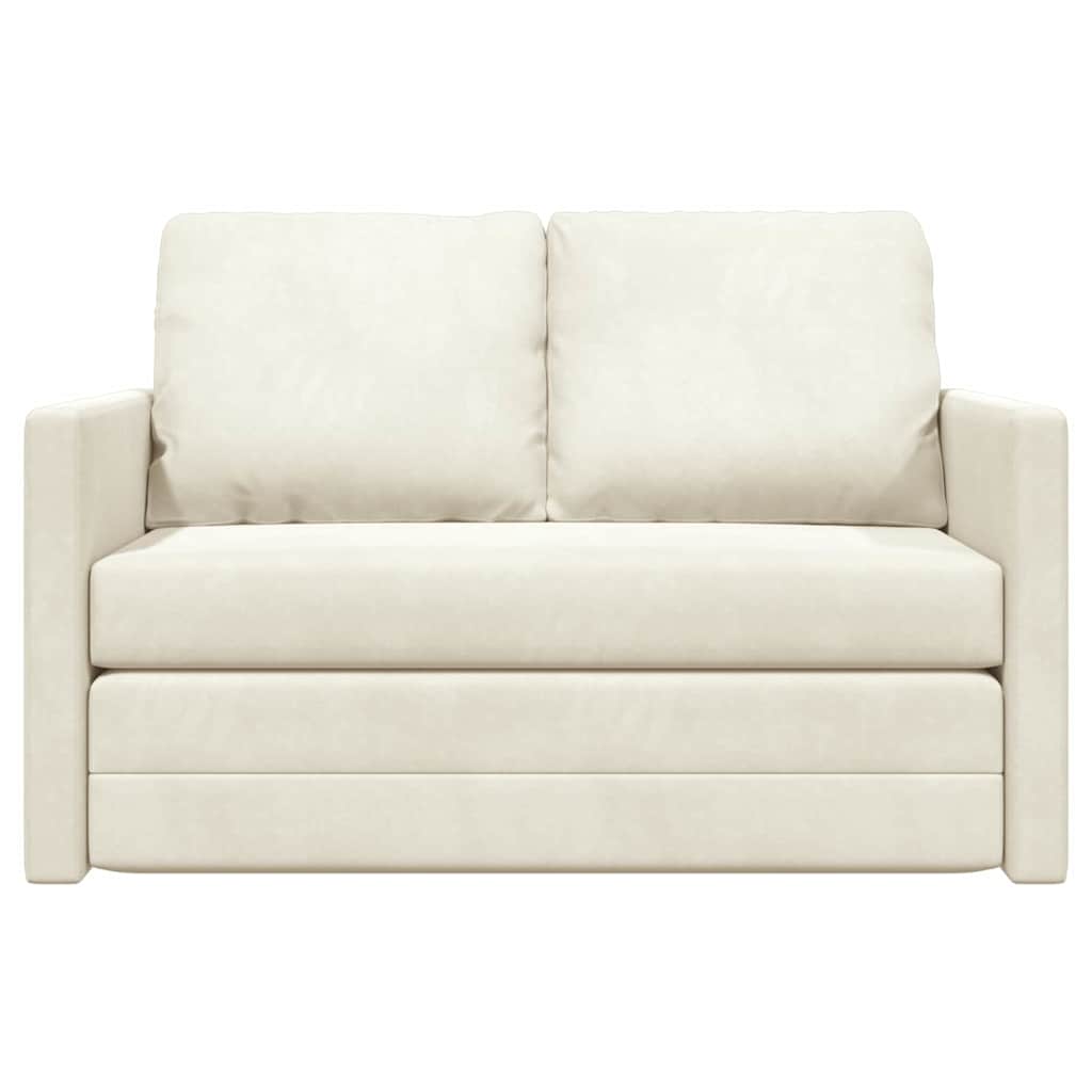 Soffsäng Kräm 204 X 122 X 60 Cm Sammet