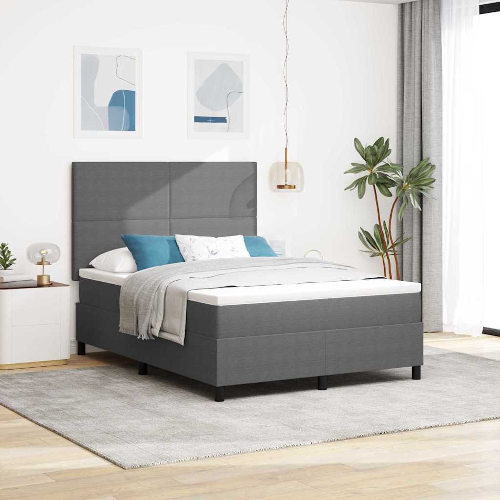 Led Box Säng Och Vit Kordread Tyg