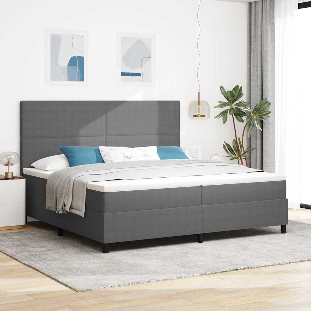 Led Box Säng Och Vit Kordread Tyg