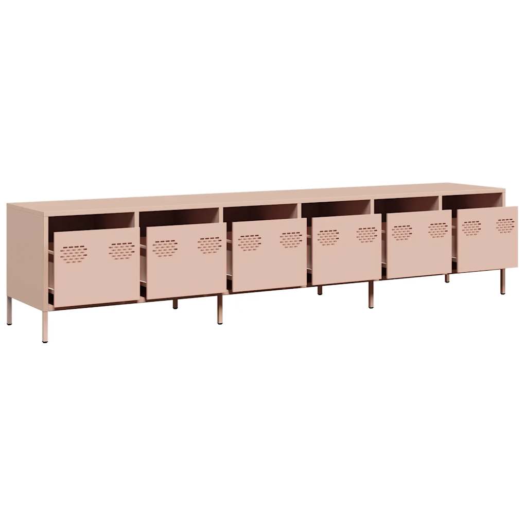 Tv-Bänk 202X39X43,5 Cm Kallvalsat Stål