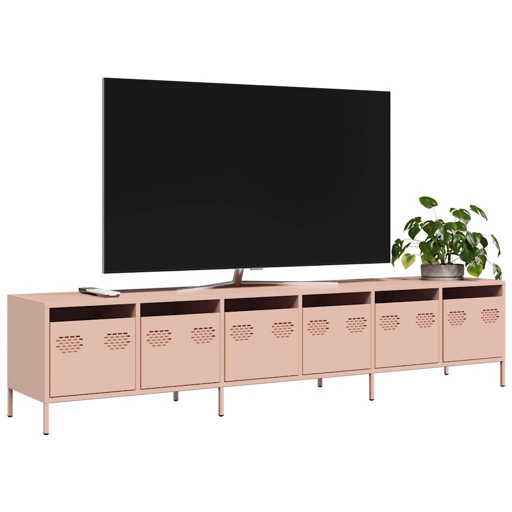 Tv-Bänk 202X39X43,5 Cm Kallvalsat Stål
