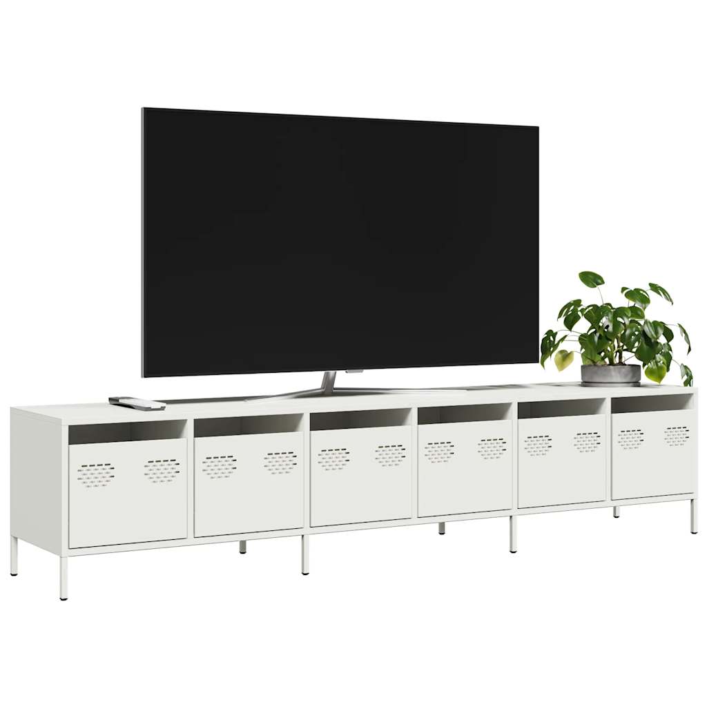 Tv-Bänk 202X39X43,5 Cm Kallvalsat Stål