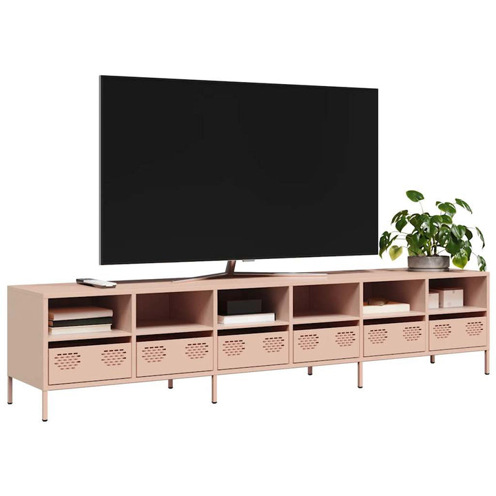 Tv-Bänk 202X39X43,5 Cm Kallvalsat Stål