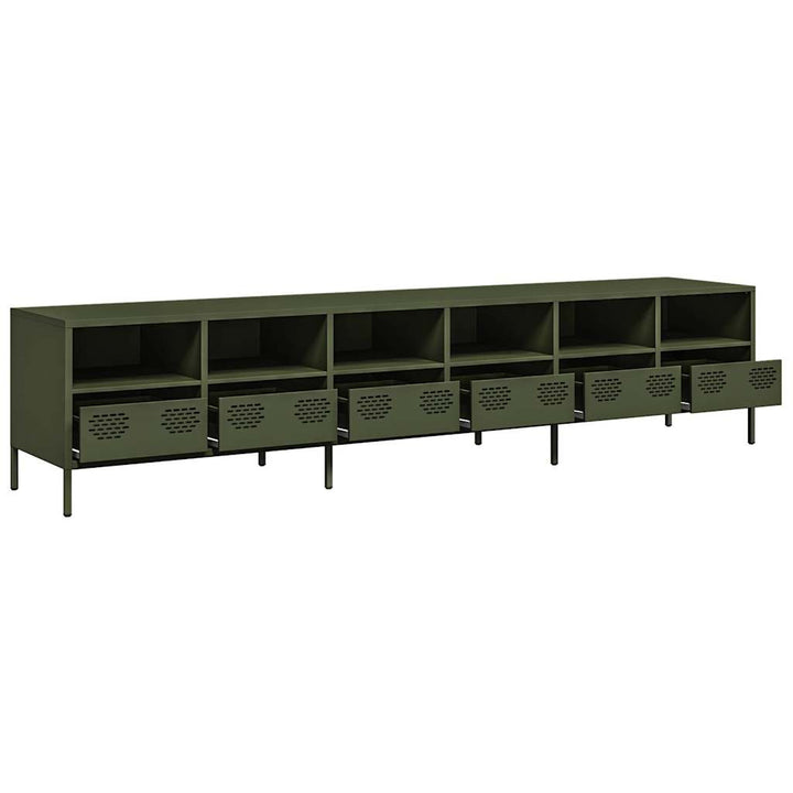 Tv-Bänk 202X39X43,5 Cm Kallvalsat Stål