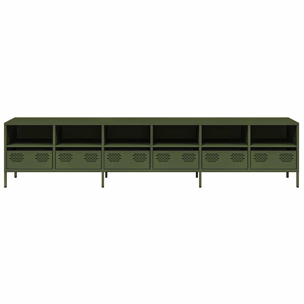 Tv-Bänk 202X39X43,5 Cm Kallvalsat Stål