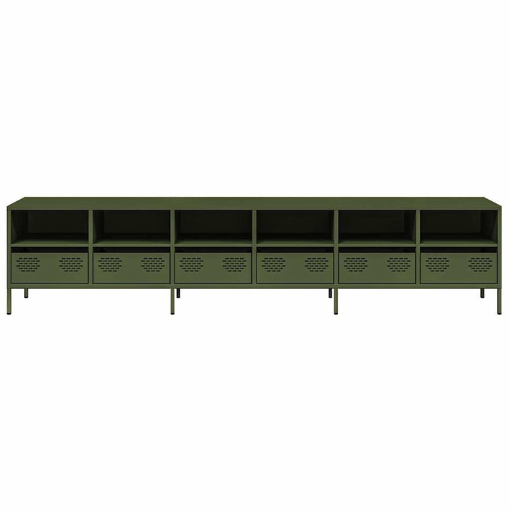 Tv-Bänk 202X39X43,5 Cm Kallvalsat Stål