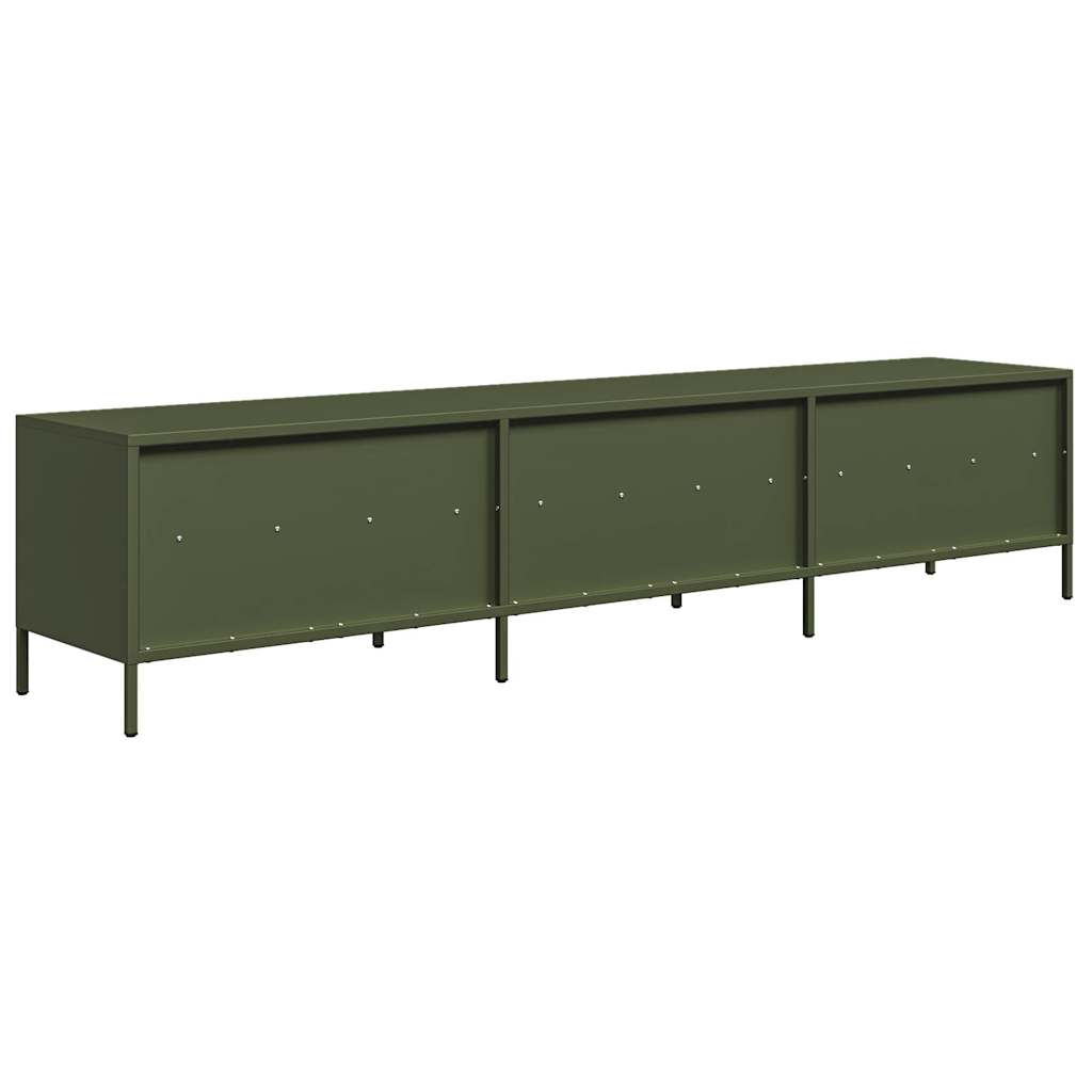 Tv-Bänk 202X39X43,5 Cm Kallvalsat Stål