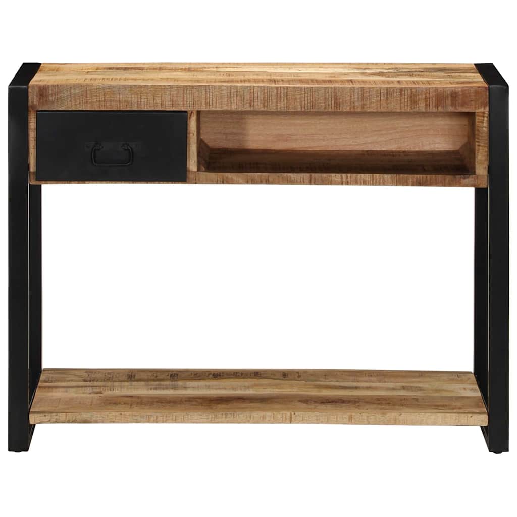 Avlastningsbord 100X35X75 Cm Massivt Grovt Trä Mango