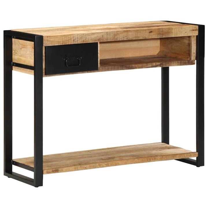 Avlastningsbord 100X35X75 Cm Massivt Grovt Trä Mango