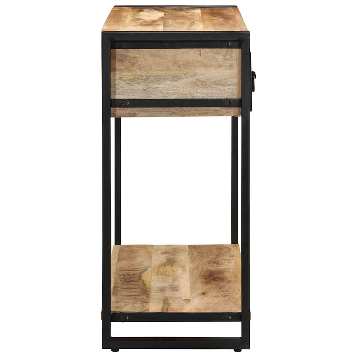 Avlastningsbord 100X35X75 Cm Massivt Grovt Trä Mango
