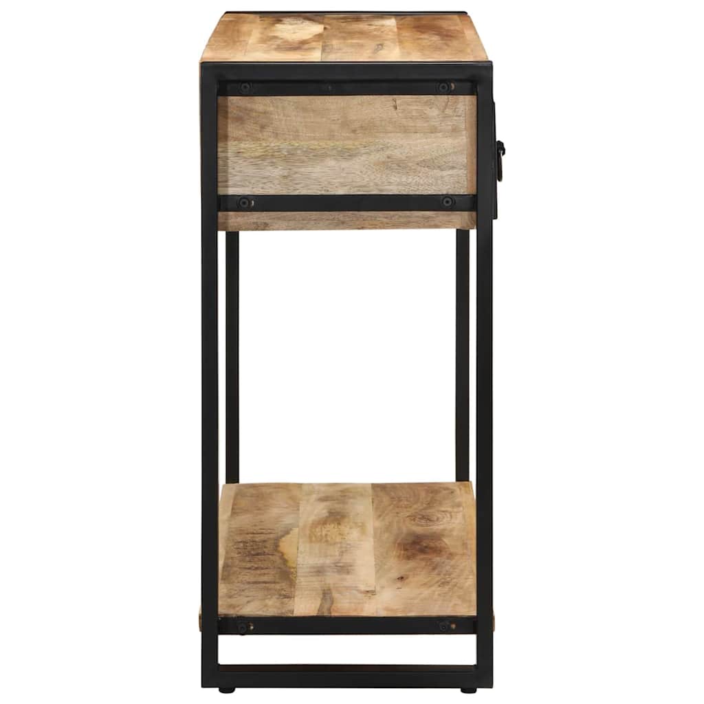 Avlastningsbord 100X35X75 Cm Massivt Grovt Trä Mango