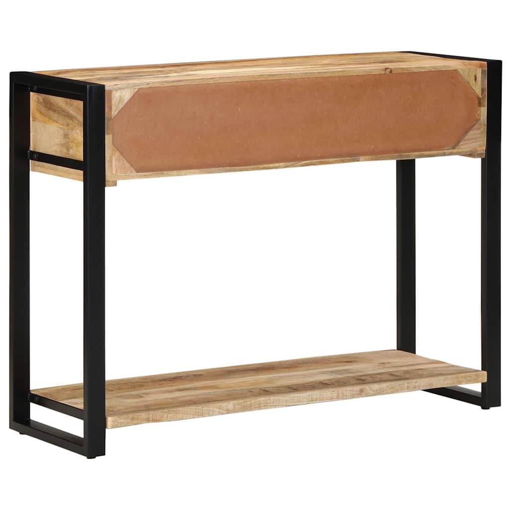 Avlastningsbord 100X35X75 Cm Massivt Grovt Trä Mango