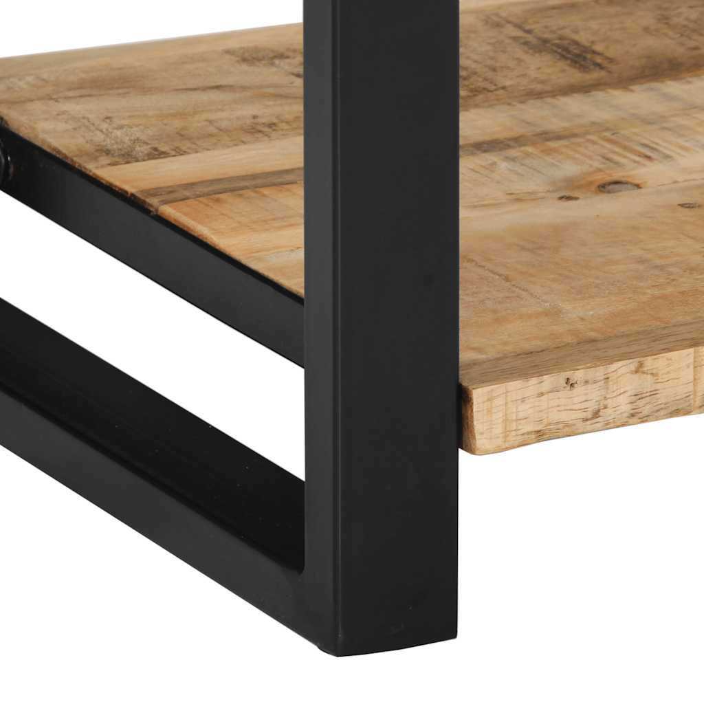 Avlastningsbord 100X35X75 Cm Massivt Grovt Trä Mango
